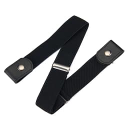Buckle-Free Waist Belt For Jeans Pants,No Buckle Stretch Elastic Waist Belt For Women/Men,No Hassle Belt