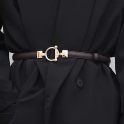 Women PU Leather Belt Skinny Thin Adjustable Waistband For Ladies Gold Round Buckle Waist Belt Dress Coat Accessories