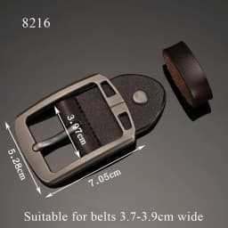 1Pc Men's Wide Alloy Belt Head New Pin Belt Buckle Men's Metal Clip Buckle Handmade Replacement Leather Craft Accessories