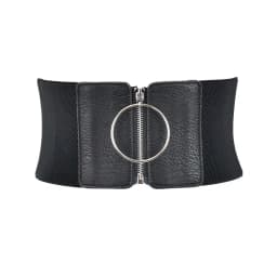 Fashion Punk Corset Wide Belts Women Slimming Body Elastic Bustier Waistband PU Leather Hip Hop Gothic Dress Girdle Belt Straps