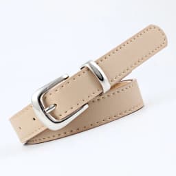 Women's Belts Jeans Pants Dress Girls Fashion PU Leather European Style Luxury Alloy Gold/Silver Buckle Waistband Belts for Lady