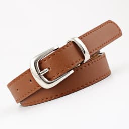 Women's Belts Jeans Pants Dress Girls Fashion PU Leather European Style Luxury Alloy Gold/Silver Buckle Waistband Belts for Lady