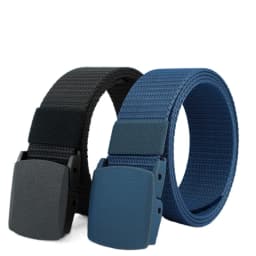 New3.8X120cm Plastic Buckle Nylon Canvas Belt Men Metal-free  Waist Belt Outdoor Hunting Multifunctional - Belt