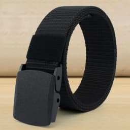 New3.8X120cm Plastic Buckle Nylon Canvas Belt Men Metal-free  Waist Belt Outdoor Hunting Multifunctional - Belt