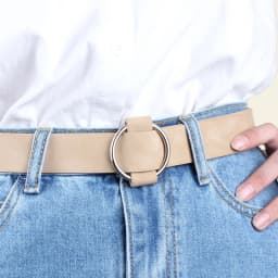 Fashion Needleless Metal Round Ring Buckle Belt Woman For Strap Girdle For Leisure Dress Jeans Decorate Waistband Width 3X105cm