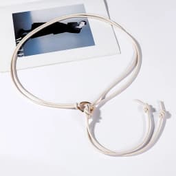 Vintage Long Leather Rope Knotted Women Belt Solid Color Korean Thin Waistbands For Female Lady Dress Skirt Decorative Straps