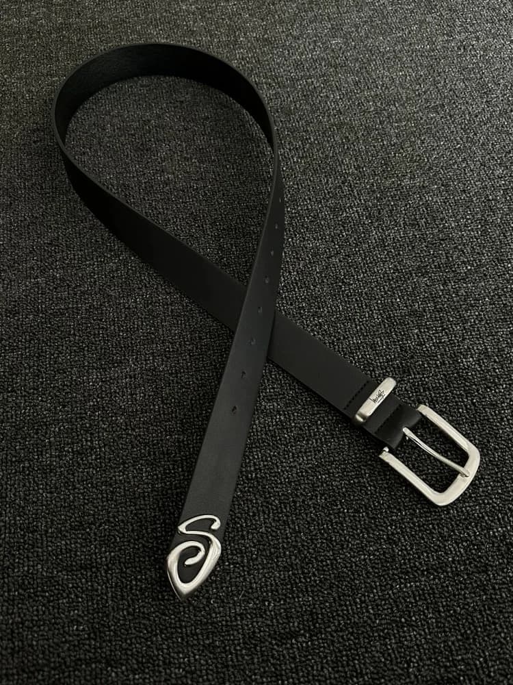 Stu Style Simple Metal Belt CleanFit Accessory Matched Waist Belt Young Casual Fashion Element Soft Surface Universal Belt