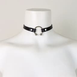 Vintage Y2K Necklace Belt For Women Fashion Punk Pu Leather Choker Collar Chain Jewelry Goth Cool Stuff Couple Accessorie Belt