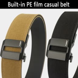 TUSHI 5.0cm Hard Tactical Gun Belt for Men Metal Automatic Buckle Thick Nylon Police Military Belt Casual Belt IPSC Girdle Male