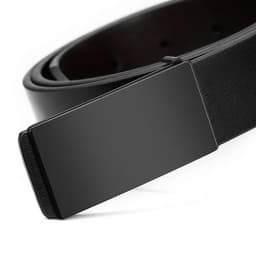 Hot Sale Men's Belts Smooth Buckle PU Leather High Quality Men's Belts Casual Business Jeans Black Waistband 3.3cm Ceinture