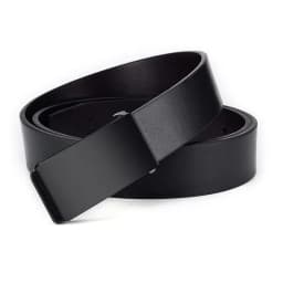 Hot Sale Men's Belts Smooth Buckle PU Leather High Quality Men's Belts Casual Business Jeans Black Waistband 3.3cm Ceinture