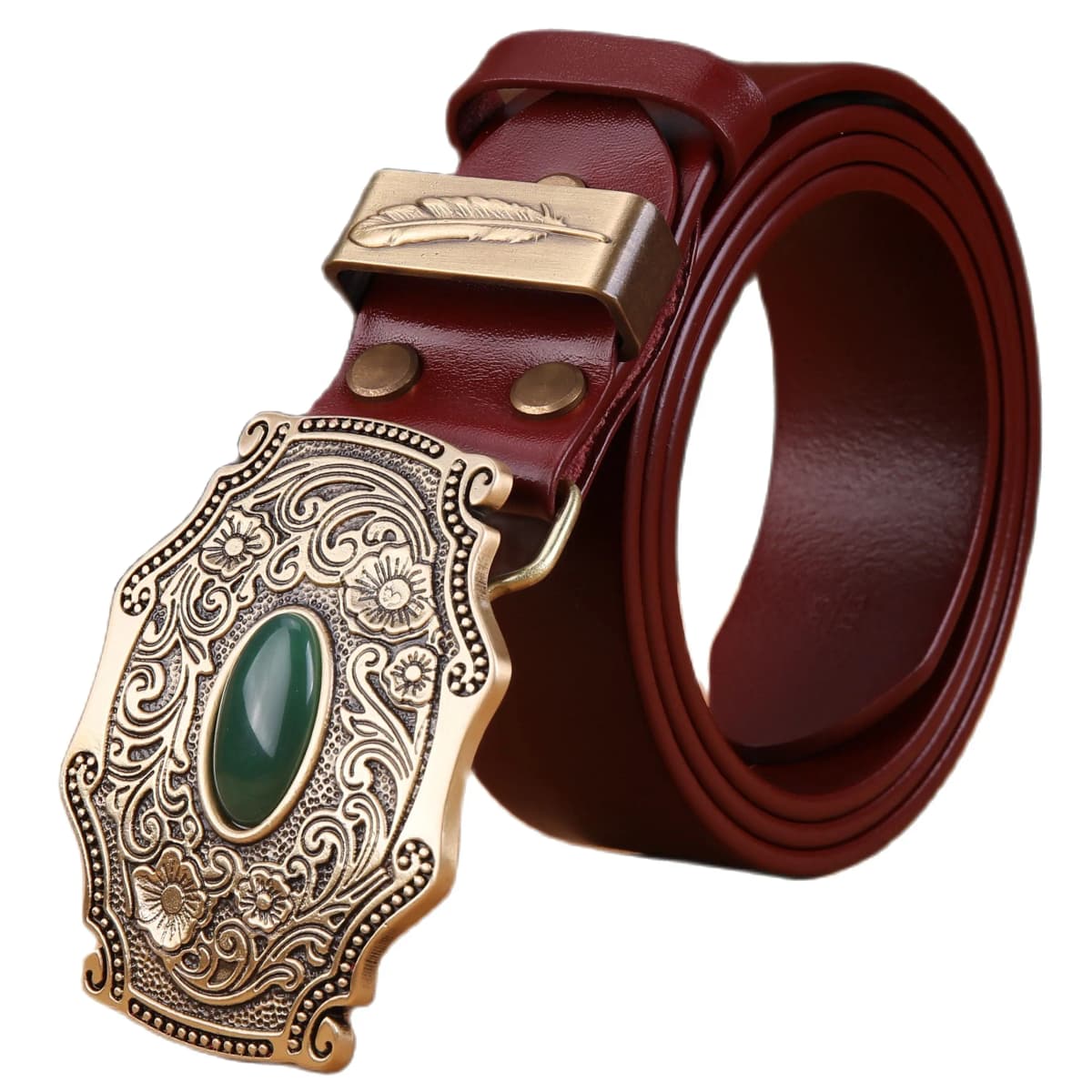 2020 new designer belt men high quality belts for men leaf flower 3.8 cm wide strap girdle full grain 100% genuine leather cow