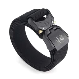 KOLBER 110cm/125cm/140cm Elastic Belt for Men Aluminum Buckle Quick Release Outdoor Casual Belt Military Tactical Belt Male