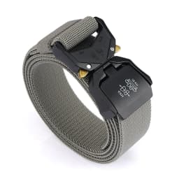 KOLBER 110cm/125cm/140cm Elastic Belt for Men Aluminum Buckle Quick Release Outdoor Casual Belt Military Tactical Belt Male