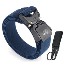 KOLBER 110cm/125cm/140cm Elastic Belt for Men Aluminum Buckle Quick Release Outdoor Casual Belt Military Tactical Belt Male