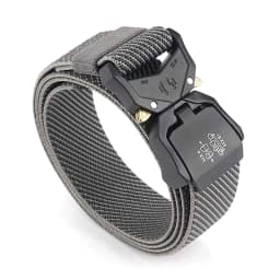 KOLBER 110cm/125cm/140cm Elastic Belt for Men Aluminum Buckle Quick Release Outdoor Casual Belt Military Tactical Belt Male