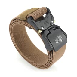 KOLBER 110cm/125cm/140cm Elastic Belt for Men Aluminum Buckle Quick Release Outdoor Casual Belt Military Tactical Belt Male