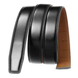 VATLTY New 3.0cm Men's Leather Belt Metal Automatic Buckle Trouser Belt for Male Fashion Non-perforated Waistband Girdle