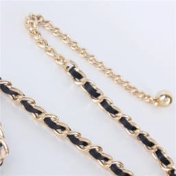 Pearl Chain Belts for Women Leather Luxury Jeans Metal Multi-layer Flower Straps Womans Belt for Dress Waist Chain Ladies