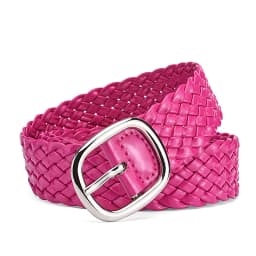 Fashion Women Braided Bright Colors Belts Ladies Waist Ornament No Holes All Matching