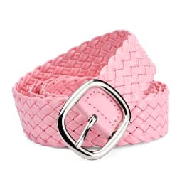Fashion Women Braided Bright Colors Belts Ladies Waist Ornament No Holes All Matching