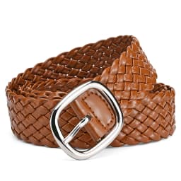 Fashion Women Braided Bright Colors Belts Ladies Waist Ornament No Holes All Matching
