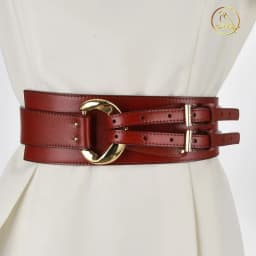 Fashion Wide Cowskin Cummerbund Women's Cummerbunds Knot Real Leather Waistbands For Dress Decorate Waist Belt Coat Accessorie
