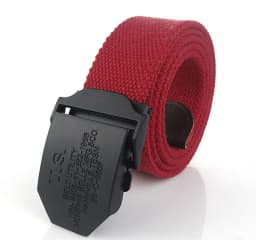 SupSindy Men Canvas Belt Black US Metal Buckle Army Military Tactical Belts for Men Jeans Outdoor Training Soldier Strap Male