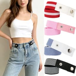 29 Colors No Buckle Elastic Belt for Women Men Unisex Stretch Belt for Pants Jeans Casual Buckle Free Adjustable Invisible Belt