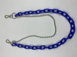 Fashion Man Women Belt Punk Hip-hop Trendy Two Layers Belt Key Chain Waist Pants Chain Jeans Long Metal Clothing Accessories