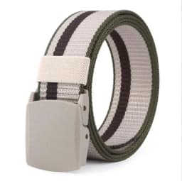 Men Female Belts Military Nylon Adjustable Belt Men Outdoor Travel Tactical Waist Belt with Plastic Buckle for Pants 130cm