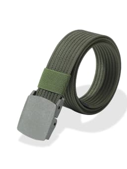 Men Female Belts Military Nylon Adjustable Belt Men Outdoor Travel Tactical Waist Belt with Plastic Buckle for Pants 130cm