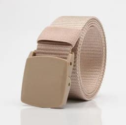 Men Female Belts Military Nylon Adjustable Belt Men Outdoor Travel Tactical Waist Belt with Plastic Buckle for Pants 130cm