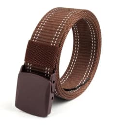 Men Female Belts Military Nylon Adjustable Belt Men Outdoor Travel Tactical Waist Belt with Plastic Buckle for Pants 130cm