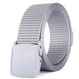 Men Female Belts Military Nylon Adjustable Belt Men Outdoor Travel Tactical Waist Belt with Plastic Buckle for Pants 130cm