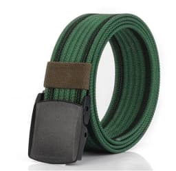 Men Female Belts Military Nylon Adjustable Belt Men Outdoor Travel Tactical Waist Belt with Plastic Buckle for Pants 130cm