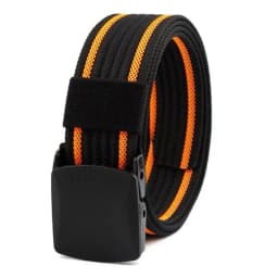 Men Female Belts Military Nylon Adjustable Belt Men Outdoor Travel Tactical Waist Belt with Plastic Buckle for Pants 130cm