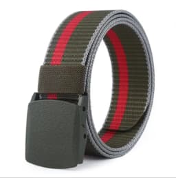 Men Female Belts Military Nylon Adjustable Belt Men Outdoor Travel Tactical Waist Belt with Plastic Buckle for Pants 130cm