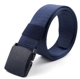 Men Female Belts Military Nylon Adjustable Belt Men Outdoor Travel Tactical Waist Belt with Plastic Buckle for Pants 130cm