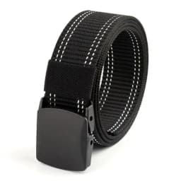 Men Female Belts Military Nylon Adjustable Belt Men Outdoor Travel Tactical Waist Belt with Plastic Buckle for Pants 130cm