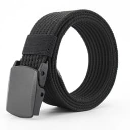 Men Female Belts Military Nylon Adjustable Belt Men Outdoor Travel Tactical Waist Belt with Plastic Buckle for Pants 130cm