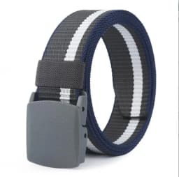 Men Female Belts Military Nylon Adjustable Belt Men Outdoor Travel Tactical Waist Belt with Plastic Buckle for Pants 130cm