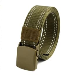 Men Female Belts Military Nylon Adjustable Belt Men Outdoor Travel Tactical Waist Belt with Plastic Buckle for Pants 130cm