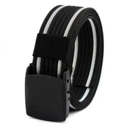 Men Female Belts Military Nylon Adjustable Belt Men Outdoor Travel Tactical Waist Belt with Plastic Buckle for Pants 130cm