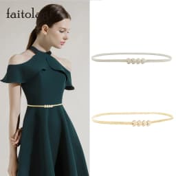 Gold Silver Heart Metal Elastic Belt Stretch Thin Slim Waist Belts For Women Ladies Fashion Waistband