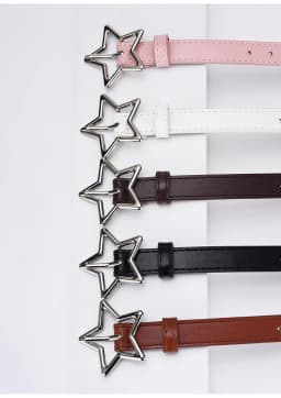 1.8x93cm Children Kids Adjustable Metal Snap PU Leather Belt Girls Boys Silver Buckle Belts Waistband Pants Decor Waist Belt