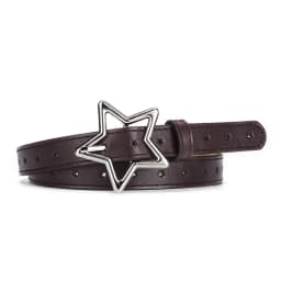 1.8x93cm Children Kids Adjustable Metal Snap PU Leather Belt Girls Boys Silver Buckle Belts Waistband Pants Decor Waist Belt