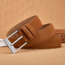 Sude Belt Cowskin Genuine Leather For Man And Lady With Oxford Fabric Strap Genuine Leather Luxury Pin Buckle Blue Gray Belts