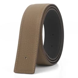 3.2/3.8cm Luxury Wide Belt Without Buckle Fashion Belts First Layer Genuine Cowhide Belt,Unisex,Double-sided,Two-color