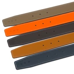 3.2/3.8cm Luxury Wide Belt Without Buckle Fashion Belts First Layer Genuine Cowhide Belt,Unisex,Double-sided,Two-color